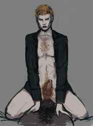 2boys anal anal_sex blonde_hair chest_hair cock cowgirl_position erection gay gay_anal hairy hairy_chest male_focus male_only pale_skin pov riding sebastian_lacroix vampire vampire_the_masquerade vampire_the_masquerade_bloodlines ventrue video_game_character world_of_darkness