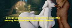 3d 3d_(artwork) backalley blackmail blowjob censor_bar dialogue english english_dialogue english_text fat_man huge_ass huge_breasts public street tagme text third-party_edit toriel uncensored uncensored_breasts uncensored_penis undertale undertale_(series)