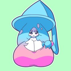 big_breasts clothed female female_only hatterene huge_breasts nintendo pokémon_(species) pokemon pokemon_(species) vivilove_lite