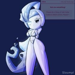 sloumpl cookie_run cookie_run_kingdom salt_cellar_cookie female_only female 1girls solo solo_female bikini bikini_armor request strawpage_request self_upload