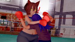 1boy 1girls 3d about_to_fight age_difference alternate_breast_size areola areolae big_thighs bigger_female blush boxing boxing_gloves breasts breasts_bigger_than_head breasts_in_face brown_areola brown_areolae brown_hair brown_skin cat_boy cat_ears cat_girl catboy catgirl cleavage_in_face female fighting fighting_ring huge_breasts humanoid incest koikatsu long_hair male marshmallow_hell massive_breasts mother mother_and_child mother_and_son niko's_mom niko's_mom_(oneshot) niko_(oneshot) older_female oneshot parent parent_and_child parent_and_son ponytail pr0x3r shoving_face_in_breasts size_difference smaller_male smiling stretch_marks sweat sweating whiskers wide_hips wide_thighs yellow_eyes younger_male