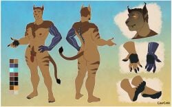 16:10 absurd_res anthro border chiefcinna color_swatch cybernetics ear_tuft facial_spikes fangs felid final_fantasy final_fantasy_xiv genitals gynomorph hair hi_res hrothgar huge_filesize intersex machine mammal model_sheet muscular muscular_gynomorph muscular_intersex nude pawpads penile_spines penis prosthetic prosthetic_arm prosthetic_limb short_hair solo spikes spikes_(anatomy) square_enix teeth trans_(lore) trans_woman_(lore) tuft white_border widescreen wolimira_(gilesvorey)