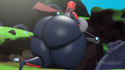 3d 3d_(artwork) huge_ass huntress_(risk_of_rain) lordscrubart no_nudity no_source risk_of_rain source_filmmaker tagme