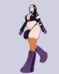 animated big_penis bulge bulge_under_clothes femboycarti futa_only futanari nico_robin nico_robin_(egghead) one_piece walking