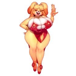 isabelle (animal crossing) from animal crossing by negarobo