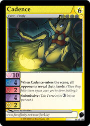 arthropod female firefly furoticon insects tcg tentacle trading_card_game wings