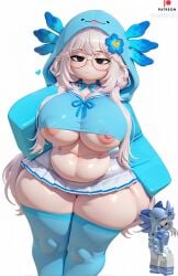 1girls ai_generated ajolota axolotl axolotl_girl big_ass big_breasts black_eyeshadow eyelashes eyeliner kyoi_(ajolota) request roblox roblox_avatar shewwwhore thick_thighs youtube youtuber_girl