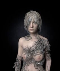 1girls 3d alicecry breasts capcom female nipples resident_evil resident_evil_7 solo topless zoe_baker