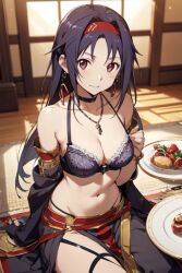 1girls ai_generated egyptian female konno_yuuki sword_art_online underwear