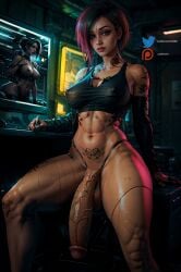 judy alvarez from cyberpunk 2077 by sydlorem