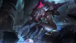 ai_generated barefoot briar_(league_of_legends) cavic0m league_of_legends stable_diffusion vampire_girl