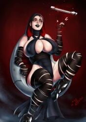 1girls 2020 big_breasts corruption darth_naferus dominatrix female female_only goth goth_girl lightsaber lightsaber_hilt red_eyes rey sith sith_rey solo star_wars virus_infected_art