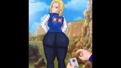 aeondud android_18 animated ass_on_face ass_sniffing ass_worship big_ass blonde_hair blue_eyes bubble_butt dragon_ball dragon_ball_z facesitting krillin kuririn mp4 no_sound pov smothering sniffing_ass tagme video