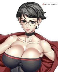 1girls alternate_breast_size big_breasts black_eyes black_hair boruto:_two_blue_vortex breasts busty choker cleavage curvaceous curvy curvy_body curvy_female curvy_figure earrings female glasses huge_breasts kactzzu large_breasts naruto sarada_uchiha short_hair tagme uchiha_symbol voluptuous