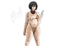 mikasa ackerman from attack on titan by baddiesart