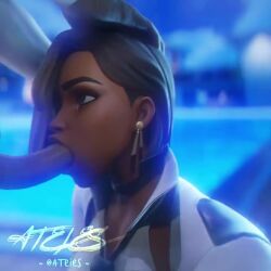 animated antonia_(fortnite) ateies blowjob deepthroat epic_games fellatio female fortnite fortnite:_battle_royale head_grab no_gag_reflex partial_male sound tagme throat_fuck video