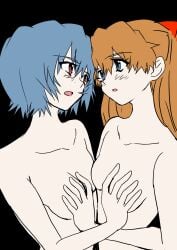 2girls 5rjgl0hk3535597 asuka_langley_sohryu female neon_genesis_evangelion nude rei_ayanami tagme yuutaku1618