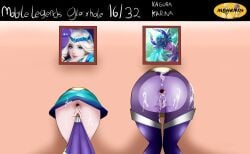 ass cum glory_hole kagura_(mobile_legends) karina_(mobile_legends) mbhen114 mobile_legends vagina