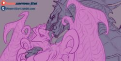 bahamut_(final_fantasy) dragon furry scalie unfinished valefor wip