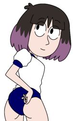 black_eyes black_hair ec-707 hilda_(series) kaisa_(hilda) pale-skinned_female purple_hair tagme transparent_background two_tone_hair