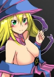 1girls aketake dark_magician_girl duel_monster female imminent_sex tentacle yu-gi-oh!