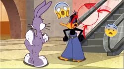 ass big_ass big_butt bugs_bunny bunny_boy bunny_ears bunny_tail duck ears_up edit edited edited_screencap femboy frederickjdraws furry girly gyaaat looney_tunes male_only meme shitpost tail the_looney_tunes_show wide_hips