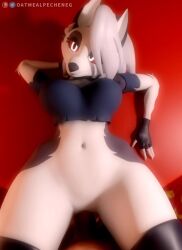 3d 3d_(artwork) animated anthro anthro_penetrated athletic_female body_part_in_pussy bottomless breasts canid canid_demon canine clothed clothing collar demon digital_media_(artwork) duo erection eye_contact female female_on_human female_penetrated first_person_view from_front_position fur furry genitals hair hellhound helluva_boss hi_res human human_on_anthro human_penetrating human_penetrating_anthro human_pov interspecies light-skinned_male looking_at_another looking_at_partner looking_at_viewer loona_(helluva_boss) male male/female male_on_anthro male_penetrating male_penetrating_female male_pov mammal nude oatmealpecheneg partially_clothed penetrating_pov penetration penile penile_penetration penis_in_pussy pussy red_sclera sex short_playtime sound tagme vaginal_penetration video white_body white_fur