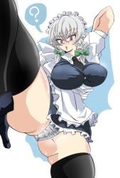 321dawndawn big_breasts big_thighs panties sakuya_izayoi tagme touhou