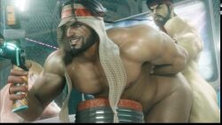 anal_penetration anal_sex ass beard capcom facial_hair gay gaymer93 ggaymer93 male/male male_only pecs penis rashid ryu_(street_fighter) sex street_fighter street_fighter_6