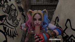 1boy 1girls 3d batman_(series) blowjob dc dc_comics fellatio fortnite fortnite:_battle_royale harley_quinn harley_quinn_(fortnite) jasonnmasonn penis suicide_squad suicide_squad_(2016) white-skinned_male