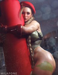 1girls 3d 3d_(artwork) ass athletic athletic_female beret big_ass big_breasts big_thighs blonde_hair braided_hair braided_twintails breasts cammy_white capcom child_bearing_hips female female_focus female_only fingerless_gloves fit_female gloves hi_res highres hips large_breasts large_thighs leotard light-skinned_female light_skin milapone muscles muscular muscular_female punching_bag scar scar_on_face solo solo_female solo_focus standing street_fighter street_fighter_6 thick_thighs thigh_gap thigh_strap thighs wholesome wide_hips