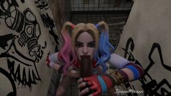 1boy 1girls 3d batman_(series) blowjob dark-skinned_male dark_skin dc dc_comics fellatio fortnite fortnite:_battle_royale harley_quinn harley_quinn_(fortnite) interracial jasonnmasonn penis suicide_squad suicide_squad_(2016)