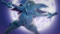 1girls angel_beretta angel_blade angel_blade_punish anime_screencap areolae breasts elphie_elfman head_wings helmet holding_weapon large_breasts nipples ova screencap screenshot thighs