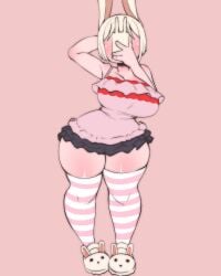 5hitzzzu boombita breasts bunny_girl funcu funculicious meatcuteshii phone pinkbobatoo skiddioop stereodaddy tagme tagme_(character) thighhighs thighs