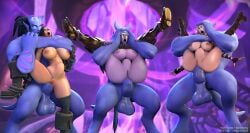 3boys 3girls alleria_windrunner anal anal_only anal_penetration anal_sex big_balls big_breasts big_penis black_hair blizzard_entertainment blonde_hair blood blue_skin boots_only chaossu3d choke_hold draenei elf female female_penetrated full_nelson full_nelson_(legs_held) full_nelson_anal gangbang glowing_eyes group group_sex half_nelson half_nelson_(legs_held) half_nelson_anal headlock horns horsecock human interspecies leg_lift legs_held_open legs_up maiev_shadowsong male male/female male_draenei male_penetrating male_penetrating_female naked_boots naked_footwear night_elf orgy purple_skin pussy reverse_stand_and_carry_position reverse_suspended_congress self_upload sex spread_legs standing_full_nelson standing_sex stomach_bulge taelia_fordragon warcraft world_of_warcraft