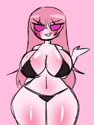 5hitzzzu bikini bikini_bottom bikini_top boombita breasts friday_night_funkin funcu funculicious looking_at_viewer meatcuteshii pink_eyes pink_hair pink_skin pinkbobatoo sarvente sarvente_(dokki.doodlez) sarvente_(friday_night_funkin) skiddioop stereodaddy tagme thighs