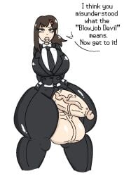 1futa 2023 balls big_breasts big_penis bottom_heavy breasts chainsaw_man clothed clothing dialogue english english_text fat_balls fat_cock flaccid futa_only futanari higashiyama_kobeni hourglass_figure huge_balls huge_breasts huge_cock huge_hips human light-skinned_futanari light_skin looking_at_viewer mature mature_futa meme milkbuni mole mole_under_eye mole_under_mouth mostly_clothed office_lady oversized_balls penis penis_out self_upload short_hair sloppy_blowjob_devil small_glans solo solo_futa speaking_to_viewer standing suit text thick_penis thick_thighs unamused veiny_penis voluptuous wide_hips