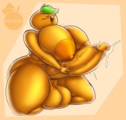 1futa areola areolae balls big_areola big_areolae big_balls big_breasts big_penis breasts citrus_(orangejuicemann) futa_only futanari huge_breasts huge_cock humanoid humanoid_penis kneeling masturbating masturbation nipples nude orange_(fruit) orangejuicemann penis precum smooth_balls solo thick_thighs wide_hips