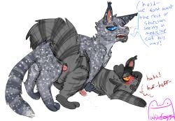 alpha_channel anal anal_sex angry angry_sex animal_genitalia animal_penis artist_name ashfur_(warriors) balls blush blush_lines bodily_fluids cum cum_on_ground cum_while_penetrated doggy_style domestic_cat duo ear_tuft ejaculation felid feline feline_genitalia feline_penis felis feral feral_on_feral feral_penetrated feral_penetrating feral_penetrating_feral from_behind_position genital_fluids genitals heavy_blush hi_res looking_pleasured male male/male male_penetrated male_penetrating mammal markings open_mouth paw_on_head penetration penile_spines penis sex shadowsight_(warriors) simple_background sparkles speech_bubble star striped_body striped_markings striped_tail stripes tail tail_markings text transparent_background tuft warriors_(cats) whitefroggim