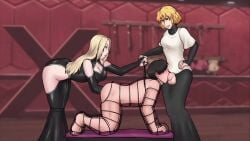 1080p 1920x1080 1boy 2d 2futas all_fours anal anal_fisting anal_insertion anal_sex animated assertive assertive_female balls big_breasts blonde_female blonde_hair blowjob breasts cage caged clothed clothed_female clothed_female_nude_male clothing cum demetria_(futadomworld) dress fellatio femdom fisting futa_on_male futadom futadomworld futanari game_cg hand_on_hip huge_breasts human latex latex_dress latex_gloves light-skinned_futanari light-skinned_male light_skin male malesub mallory_(futadomworld) mittens mostly_clothed naked no_sound nude nude_male oral penis ritual ritual_sex rubber sex shiny_clothes smile smiling standing submissive sucking sucking_penis video wide_hips xxxx52