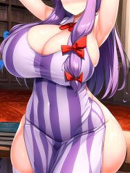 1girls ai_generated breasts eyes_out_of_frame female hi_res hips huge_breasts light-skinned_female light_skin long_hair patchouli_knowledge purple_hair stable_diffusion thick_thighs thighs touhou voluptuous wide_hips