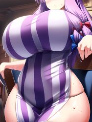 1girls ai_generated breasts eyes_out_of_frame female hi_res hips huge_breasts light-skinned_female light_skin long_hair patchouli_knowledge purple_hair stable_diffusion thick_thighs thighs touhou voluptuous wide_hips