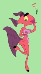 amazed big_ass big_breasts big_butt big_thighs blue_eyes breamyfish_(spliced) breasts cartoony expressions heart lips nelvana nipples nude pose position sea_bream spliced teletoon tentacle thick_thighs tight_ass