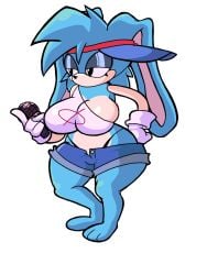 1girls anthro ass big_ass big_breasts boyfriend_(friday_night_funkin) bunny encore_boyfriend_(friday_night_funkin) eyeshadow female female_boyfriend_(friday_night_funkin) female_encore_boyfriend_(friday_night_funkin) friday_night_funkin microphone mobian_(species) sega sonic_(series)