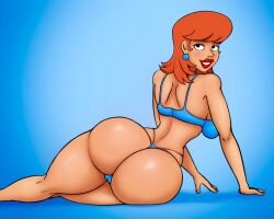 1girls big_ass big_butt cartoon_network dexter's_laboratory dexter's_mom female female_focus female_only light-skinned_female light_skin looking_back m115 mature_female milf mother rear_view short_hair thick_thighs