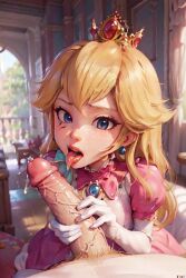 ai_generated aigeneratedp handjob holding_penis looking_at_viewer male_pov mario mario_(series) nintendo pov pov_eye_contact princess_peach