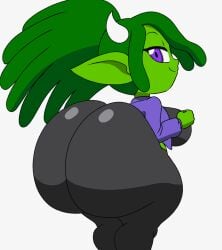 1girls animated ass ass_bigger_than_body ass_clapping big_ass bottom_heavy bouncing_ass breasts bubble_butt clapping_cheeks clothing dat_ass fat_ass female female_only funa_(bubbleburningxl) green_hair green_skin huge_ass hyper hyper_ass jiggle jiggling_ass large_ass massive_ass orc orc_female purple_eyes solo tansau thick_ass thick_thighs thunder_thighs twerking wide_hips