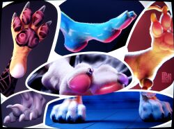 collage feet hi_res pawpads paws picti soles tagme toes