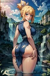 1girls ai_generated ass_focus ass_grab big_ass big_breasts big_butt big_butt_cheeks blonde_female blue_dress blue_eyes breasts bubble_ass bubble_butt butt_crack_outline curvaceous curvy curvy_figure cute_face dr.stone fit_female from_behind grabbing_own_ass holding_own_ass hourglass_figure huge_ass huge_asscheeks huge_butt huge_thighs kohaku_(dr.stone) lifting_ass looking_at_viewer looking_back outdoors ponytail seductive seductive_pose sexy_pose shiny_skin slim_thick slim_waist smooth_skin solo standing standing_in_water tagme thick_ass thick_legs thick_thighs thin_waist torn_clothes vertiloart wide_hips