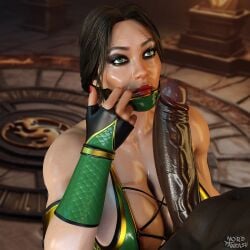 1boy 1boy1girl 1girls 3d ass big_ass big_breasts breasts bust busty chest curvaceous curvy dark-skinned_male dark_skin edenian female female_focus female_ninja hourglass_figure huge_breasts interracial jade_(mk11) jade_(mk9) jade_(mortal_kombat) kunoichi large_breasts male male/female masturbation midway mortal_kombat mortal_kombat_(2011) mortal_kombat_11 netherrealm_studios ninja nordfantasy partial_male skimpy skimpy_clothes straight voluptuous